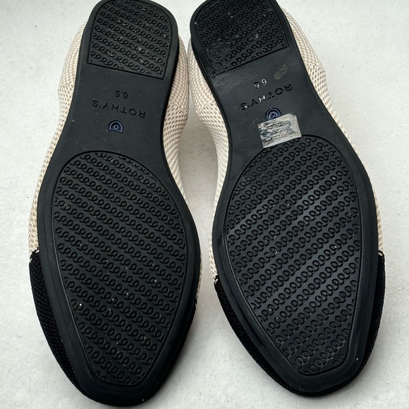 Rothy’s Tuxedo Captoe Square Toe Flats. Woman’s Size 6 1/2, Fits Size 6 - Picture 11 of 12